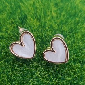 Shining Enamel Heart Earrings E1019